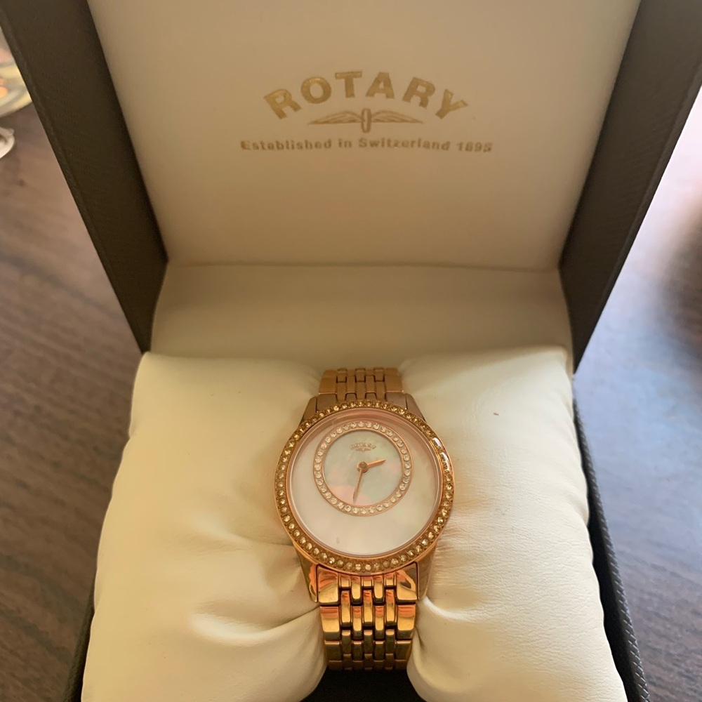 Women’s rose gold Rotary watch